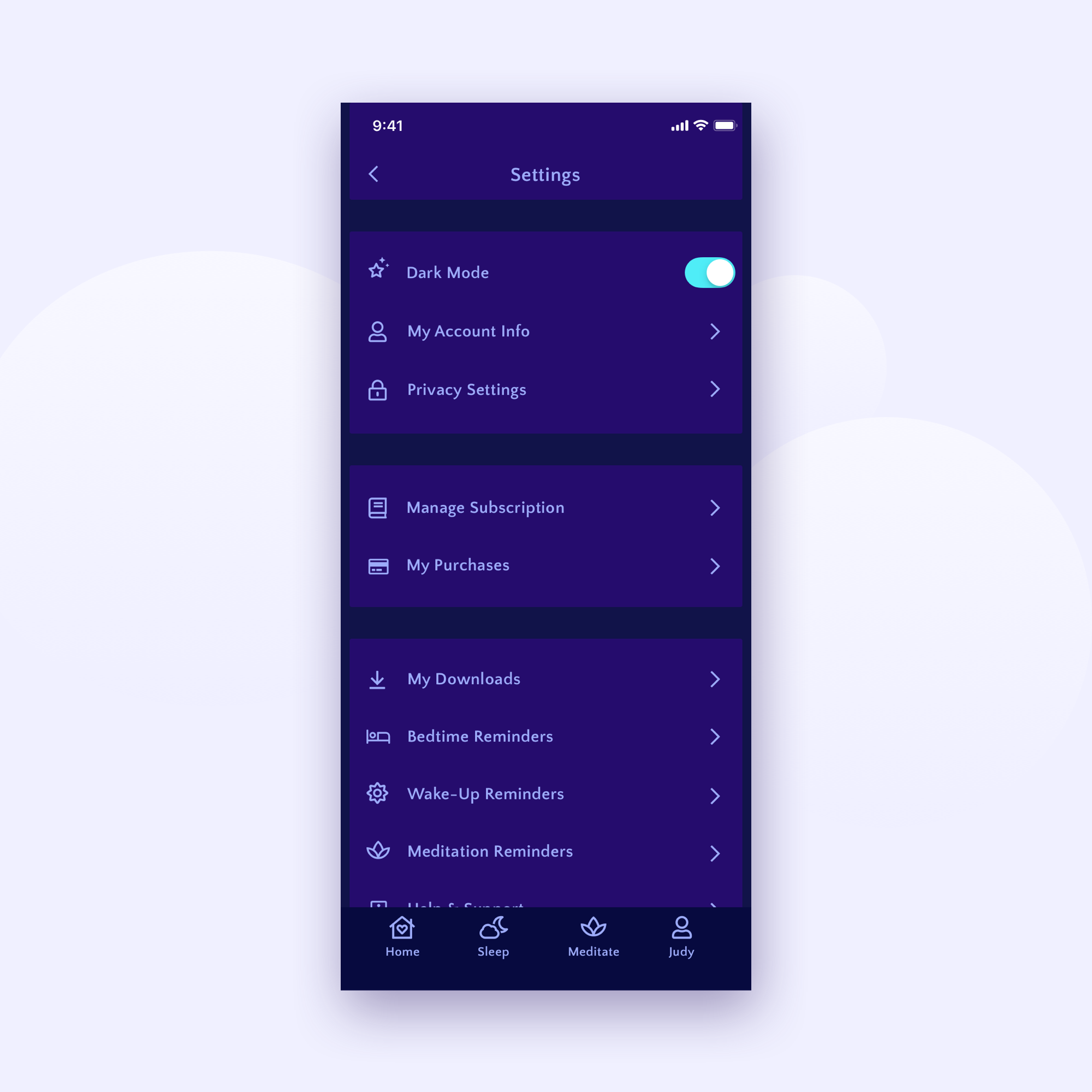 DailyUI-Day07-Settings-Portolio